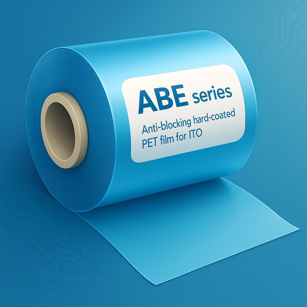 ABE series anti-blocking hard-coated PET films for ITO